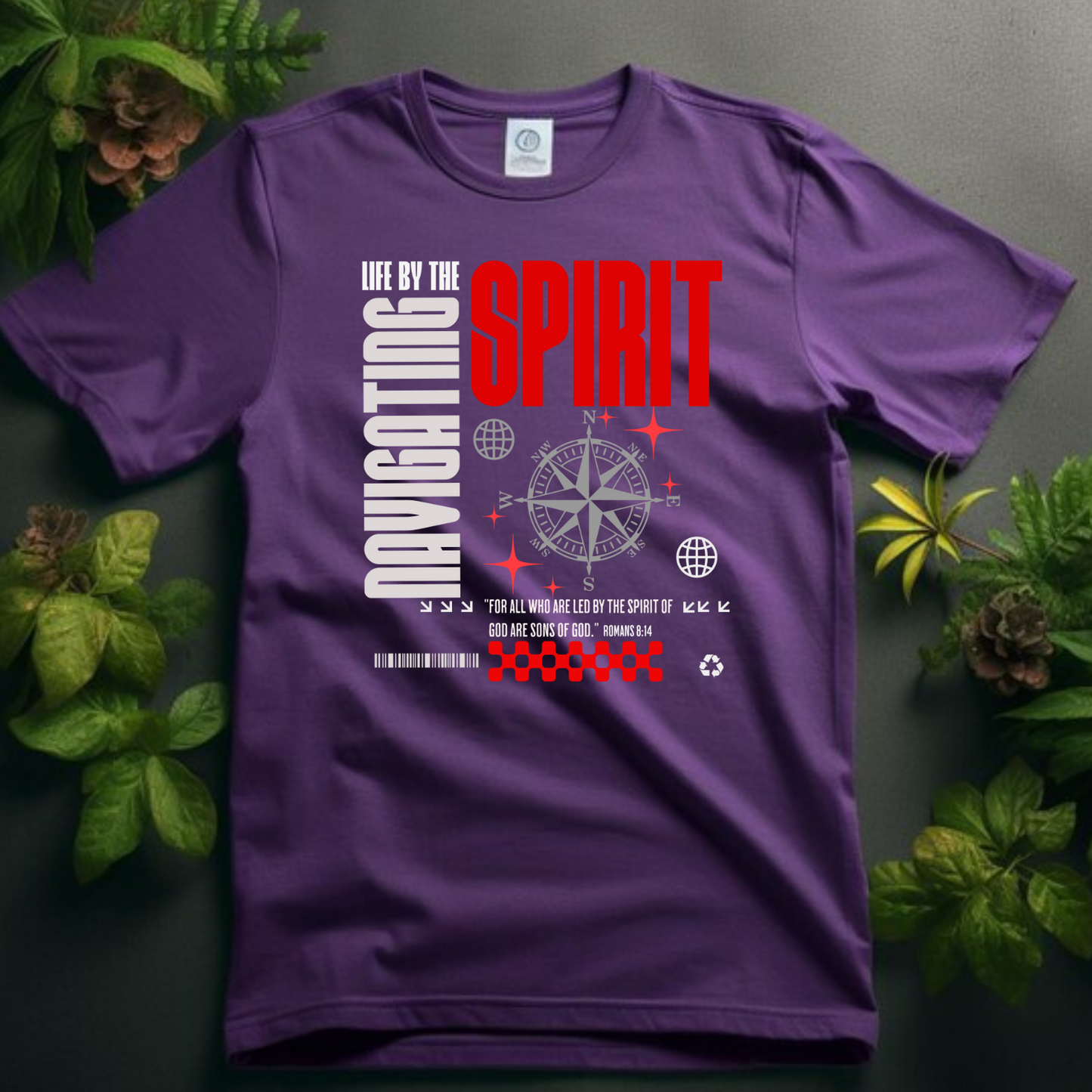 Navigate by the Spirit - Christian T-Shirt, Inspirational Apparel