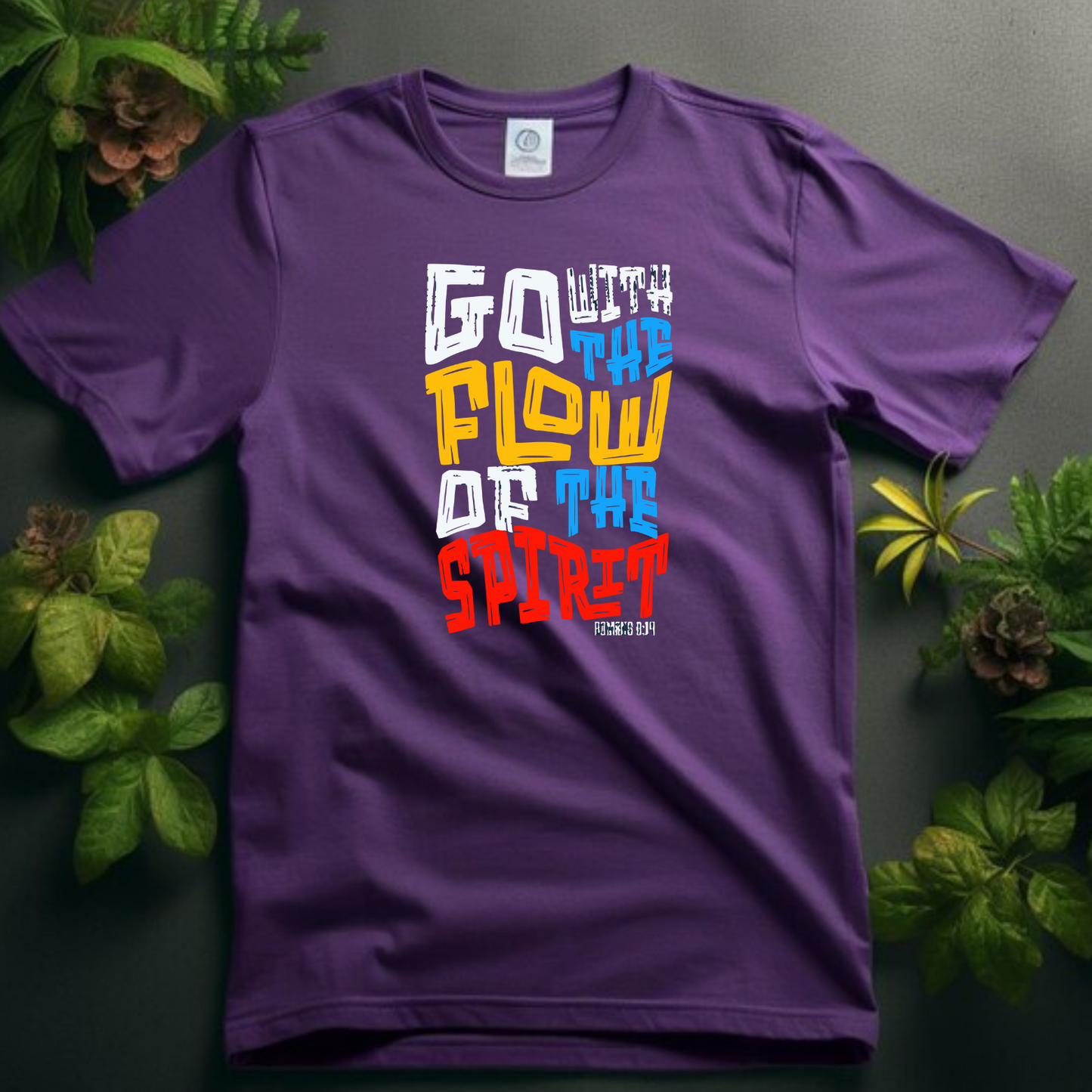 Go with the Flow Christian T-Shirt - Divine Direction Faith Apparel