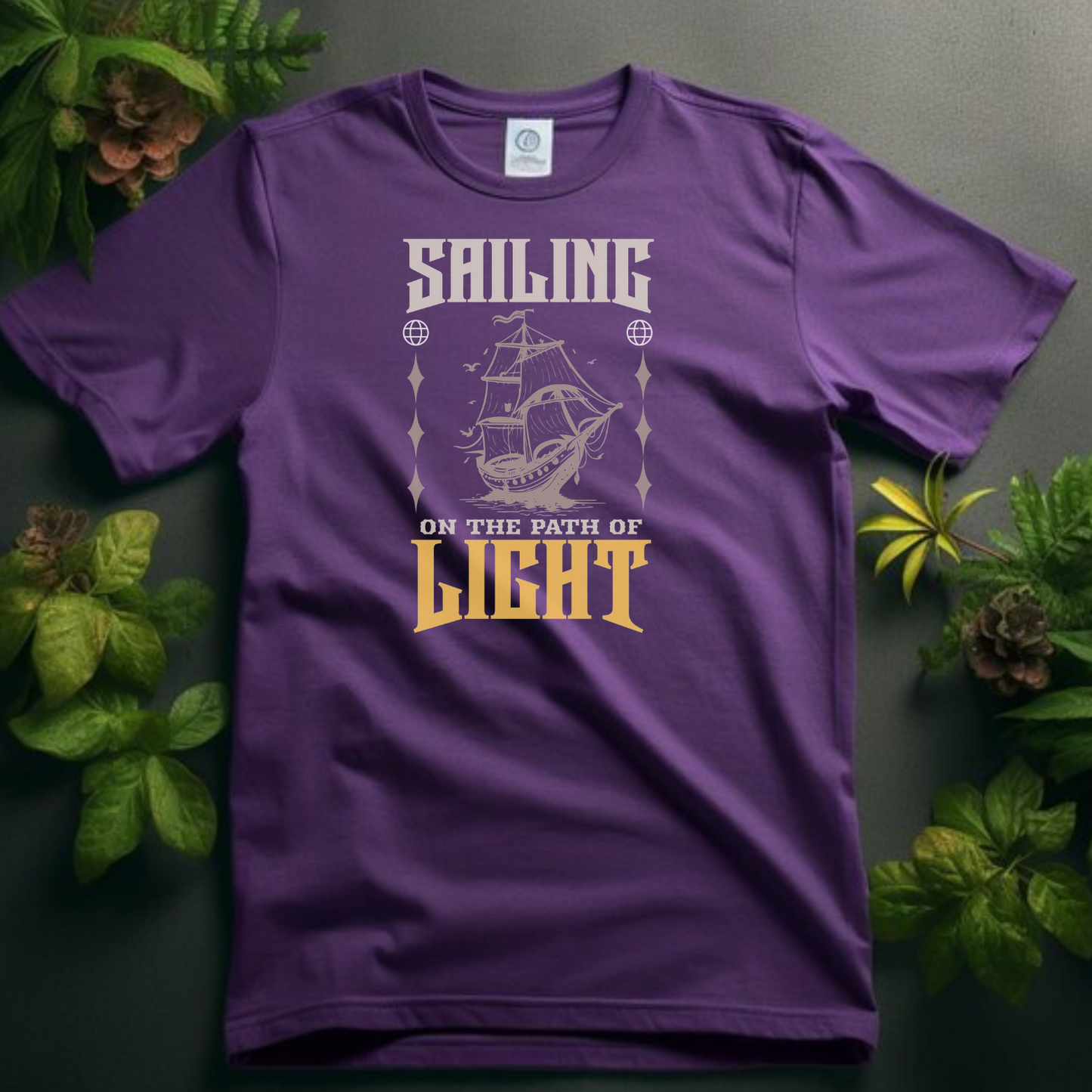 Sailing on the Path of Light - Inspirational Christian T-Shirt