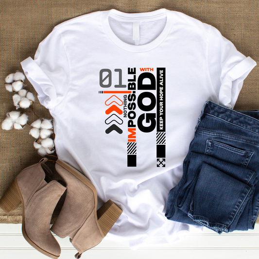 All Things Possible Christian T-Shirt - Faith Inspiration Apparel