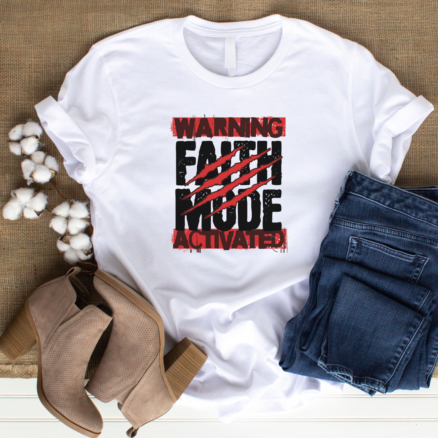 Faith Mode - Activated Christian T-Shirt for Spiritual Power