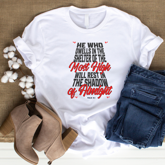 Psalm 91 - Protection Christian T-Shirt for Divine Security