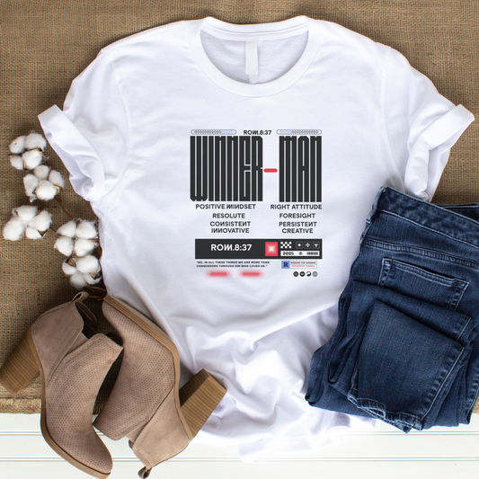 Winner Man - Victory Christian T-Shirt for Champions in Faith