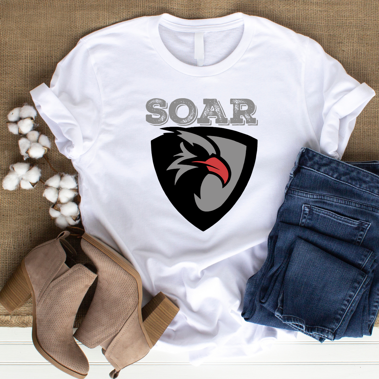 Soar on Wings Like Eagles Christian T-Shirt - Isaiah 40:31 Apparel