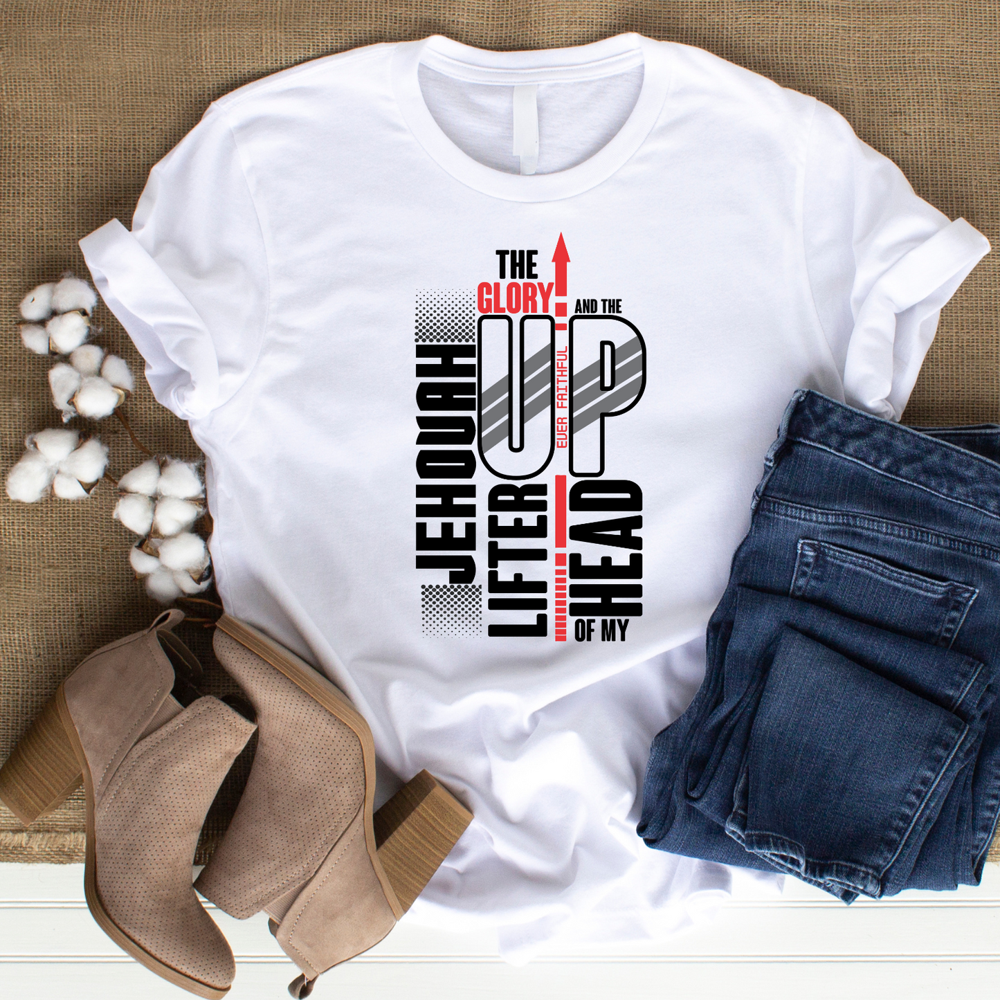 Lifter of My Head Christian T-Shirt - Psalm 3:3 Faith Apparel