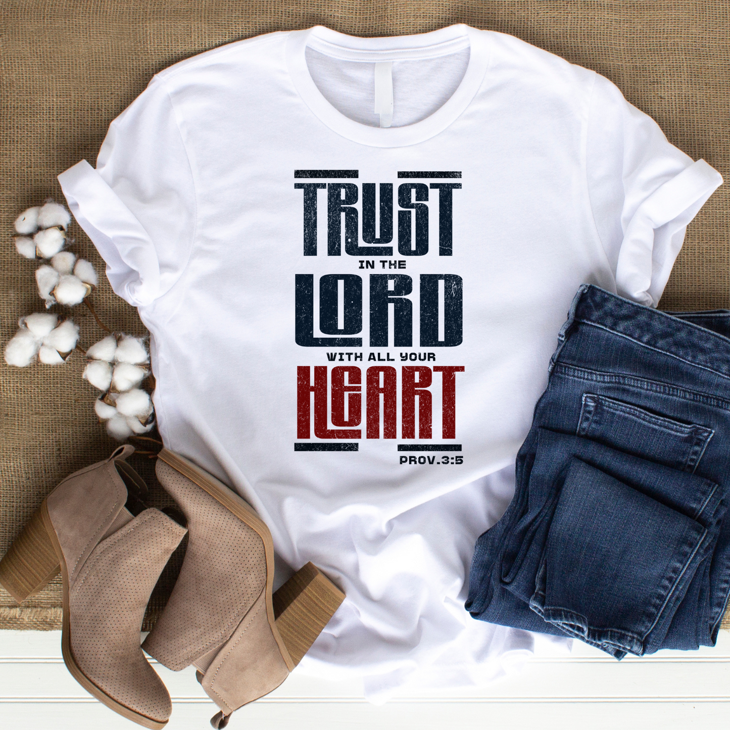 Trust in the Lord Christian T-Shirt - Biblical Faith Apparel