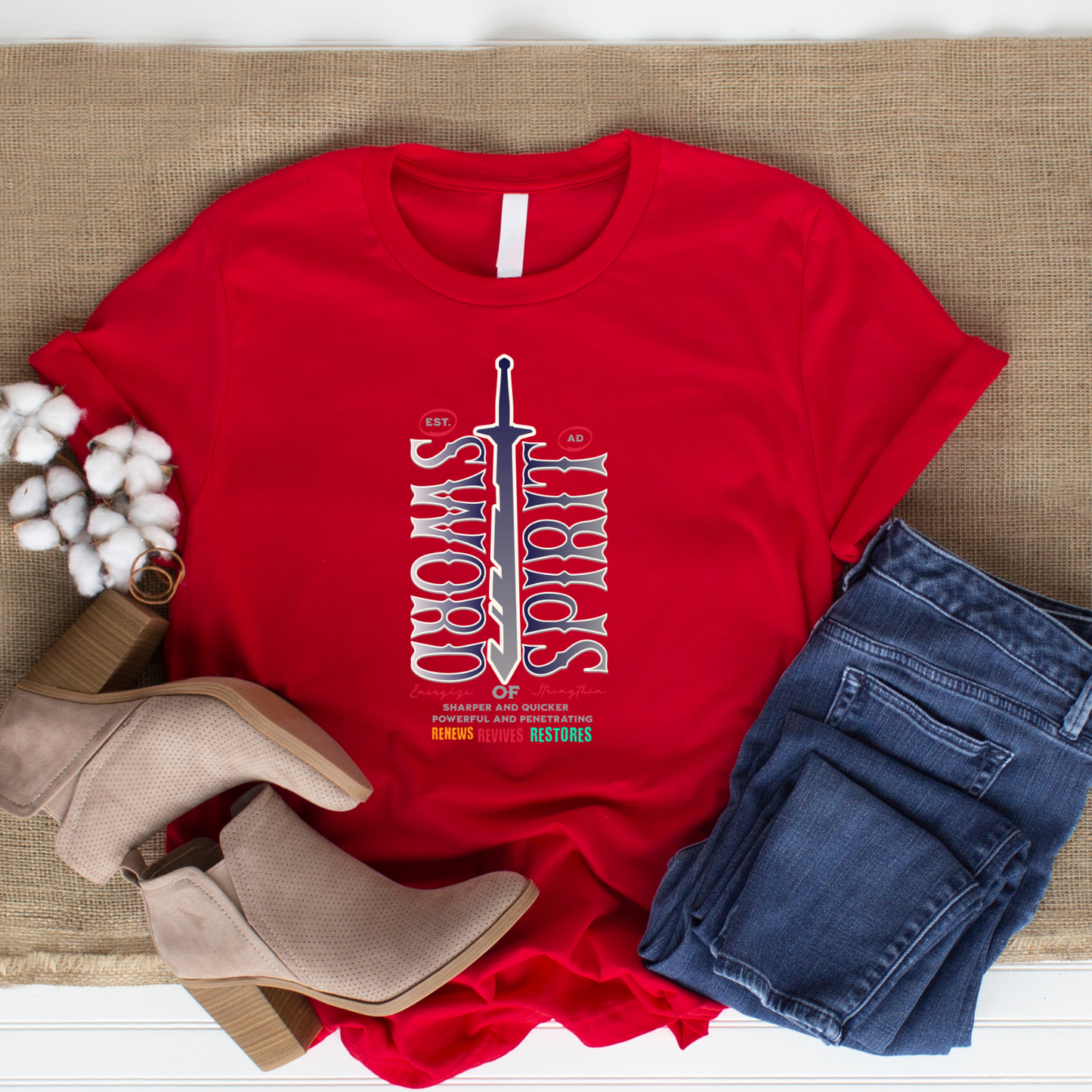 Sword of the Spirit - Biblical Christian T-Shirt for Warriors of Faith