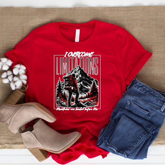 Overcome the Limits - Christian T-Shirt, Inspirational Apparel