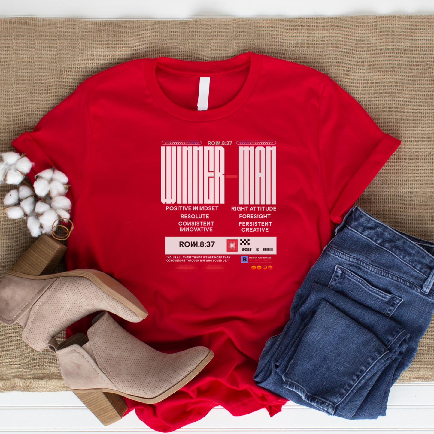 Winner Man - Victory Christian T-Shirt for Champions in Faith