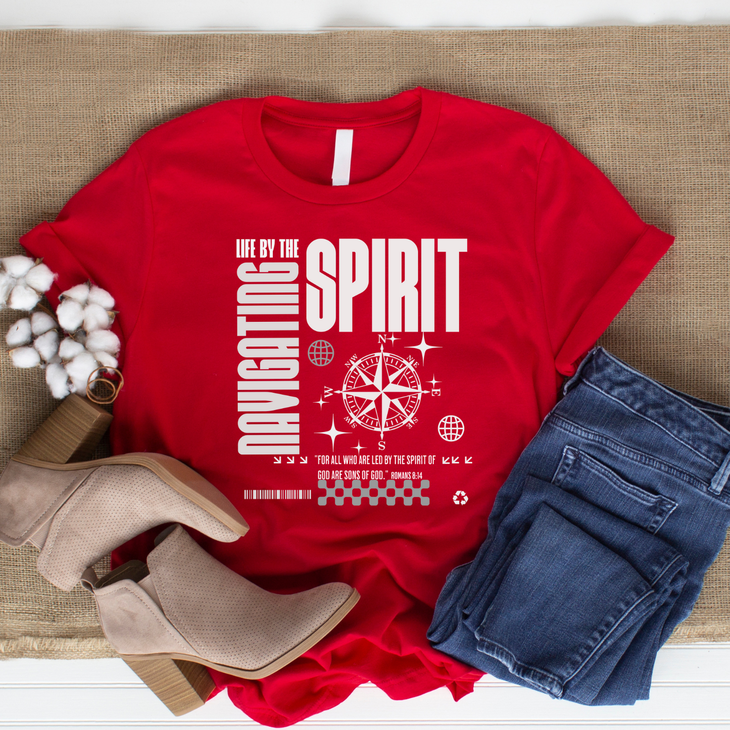 Navigate by the Spirit - Christian T-Shirt, Inspirational Apparel