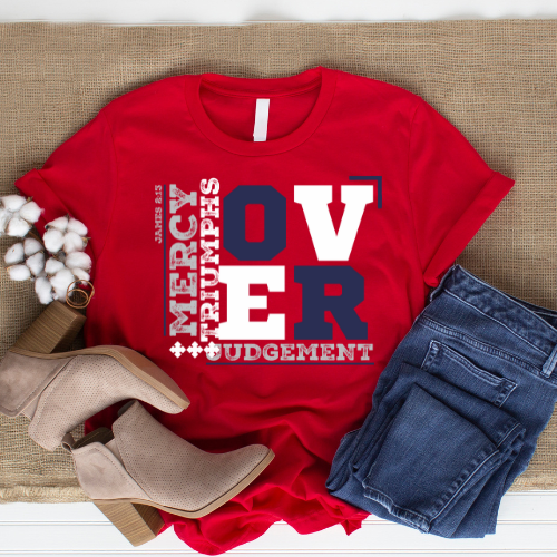 Over Judgment - Christian T-Shirt, Inspirational Apparel