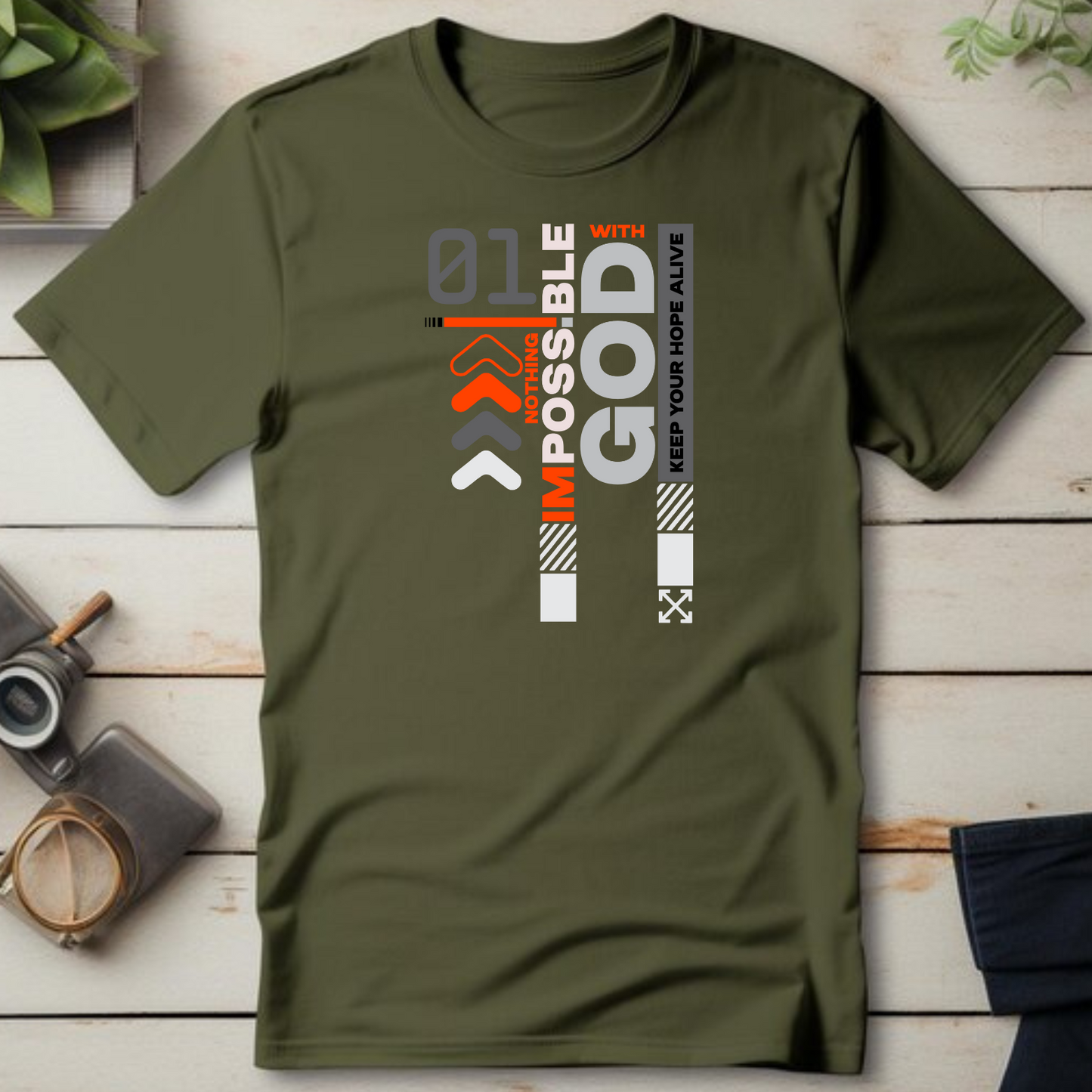All Things Possible Christian T-Shirt - Faith Inspiration Apparel