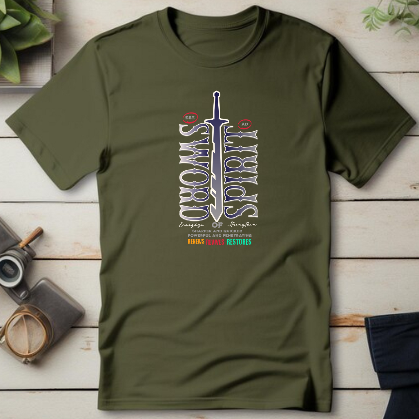 Sword of the Spirit - Biblical Christian T-Shirt for Warriors of Faith
