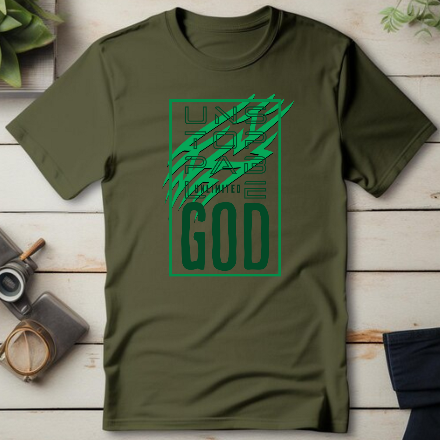 Unstoppable Christian T-Shirt - Faith Motivational Apparel