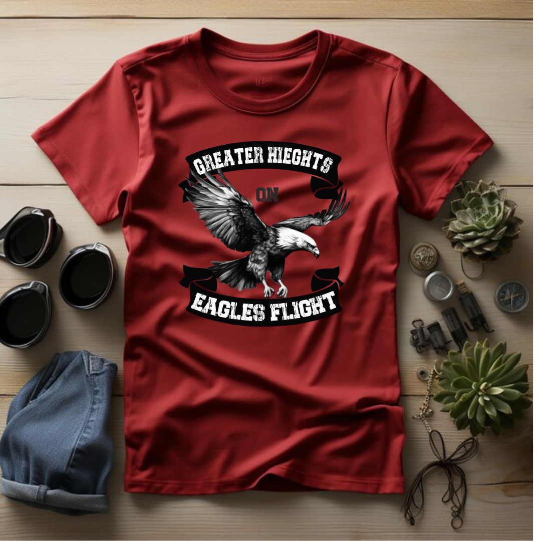 On Eagles Flight Christian T-Shirt - Soaring Faith Apparel