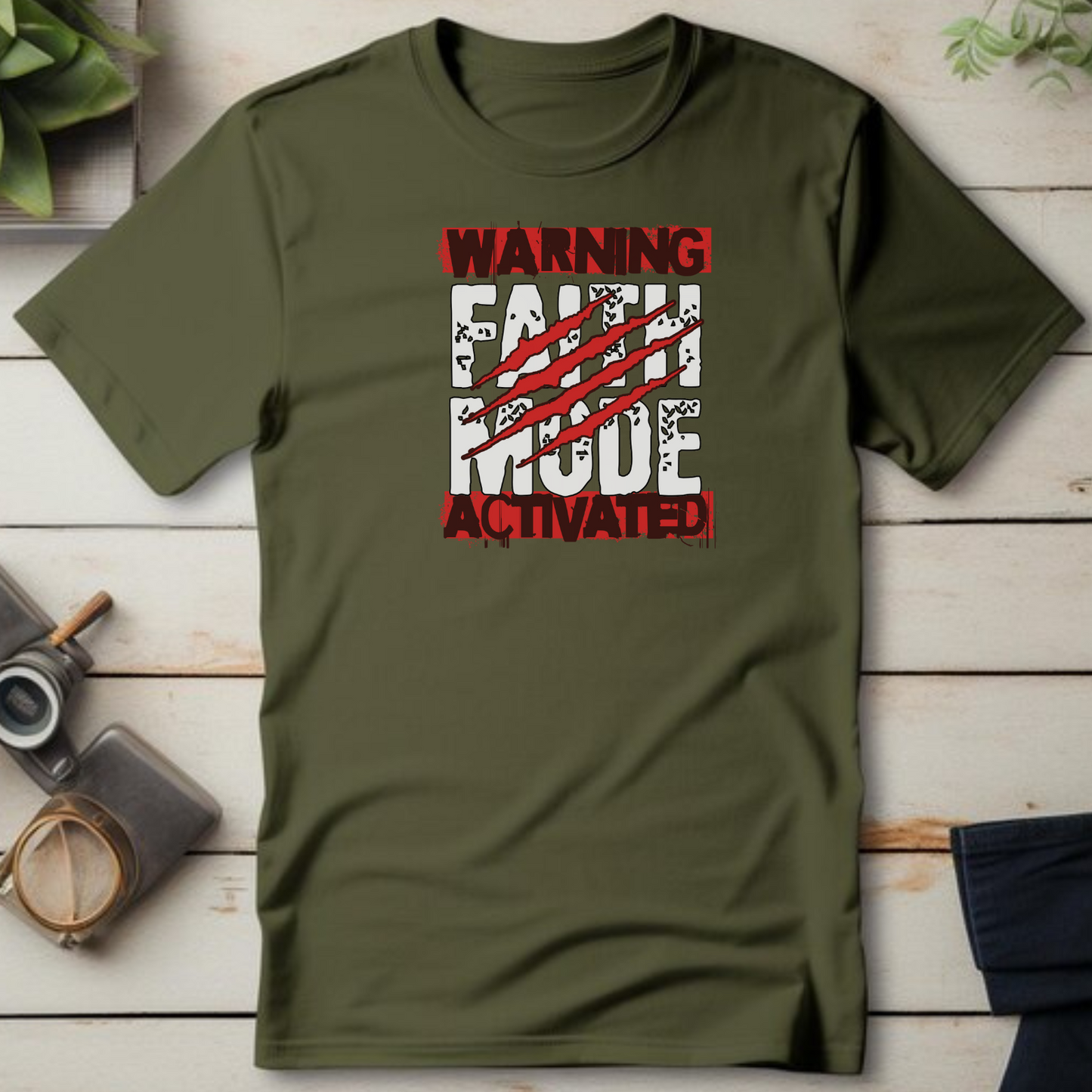 Faith Mode - Activated Christian T-Shirt for Spiritual Power