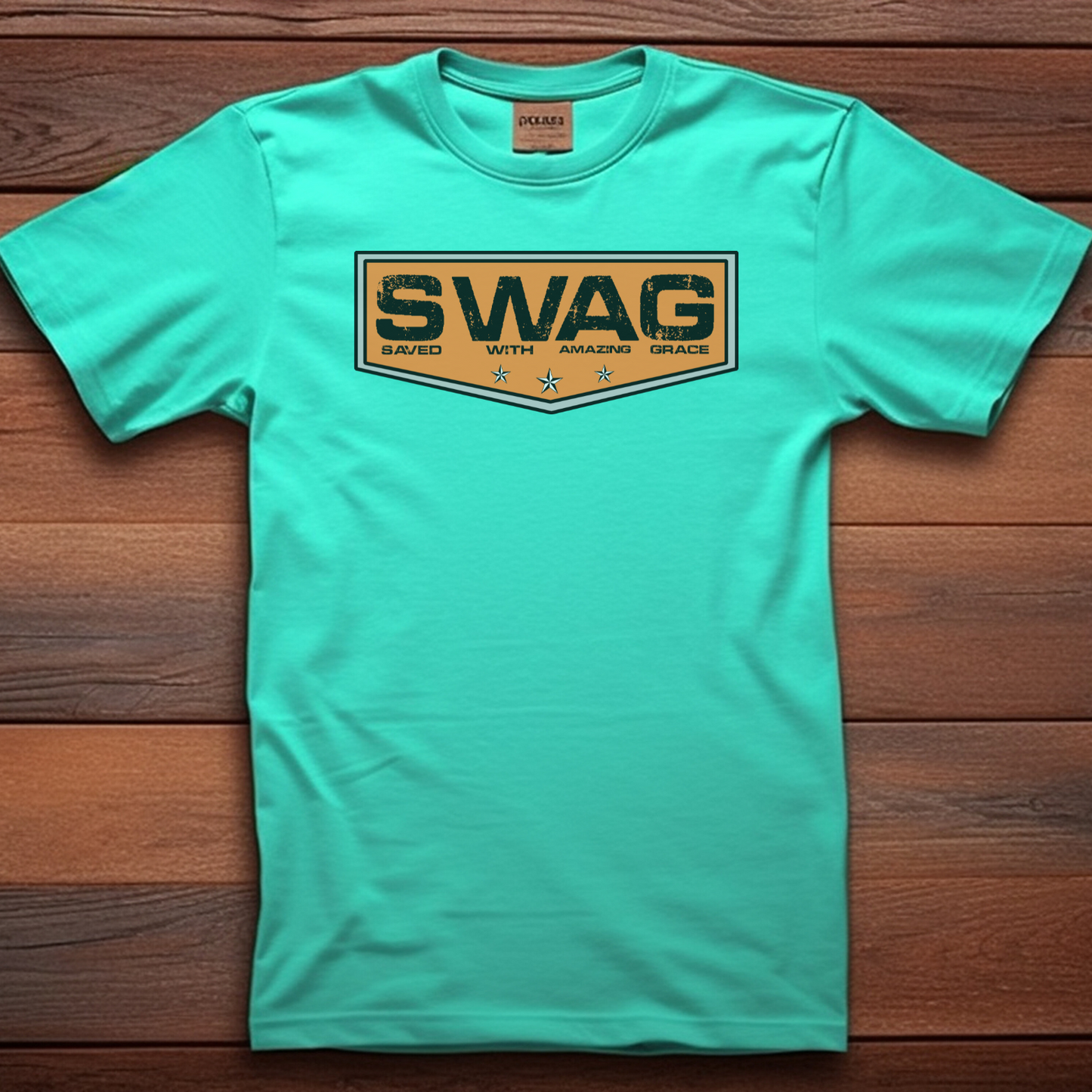 SWAG Christian T-Shirt - Saved With Amazing Grace Faith Apparel