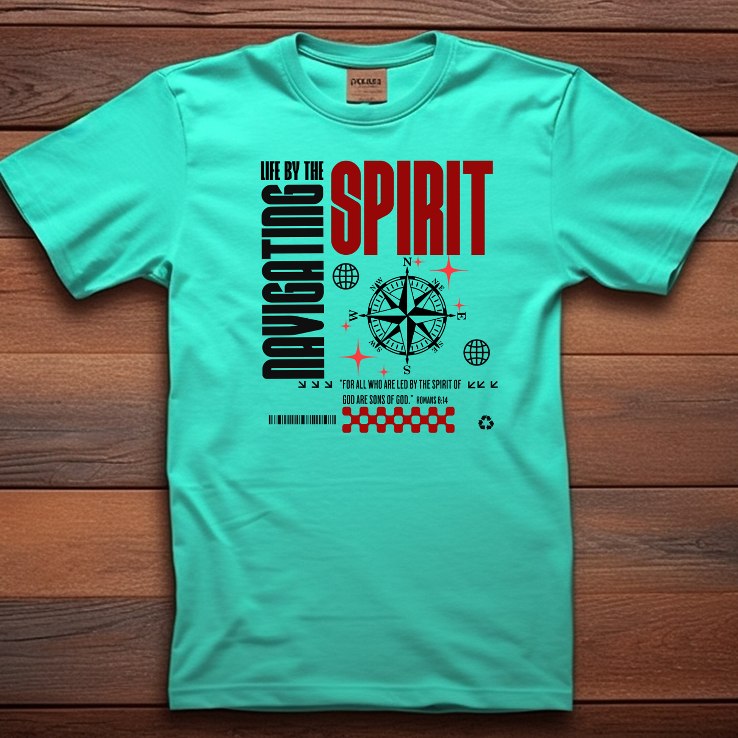 Navigate by the Spirit - Christian T-Shirt, Inspirational Apparel