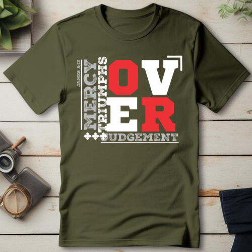Over Judgment - Christian T-Shirt, Inspirational Apparel