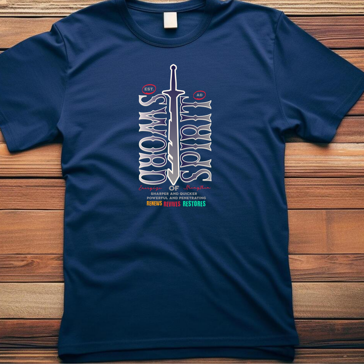 Sword of the Spirit - Biblical Christian T-Shirt for Warriors of Faith