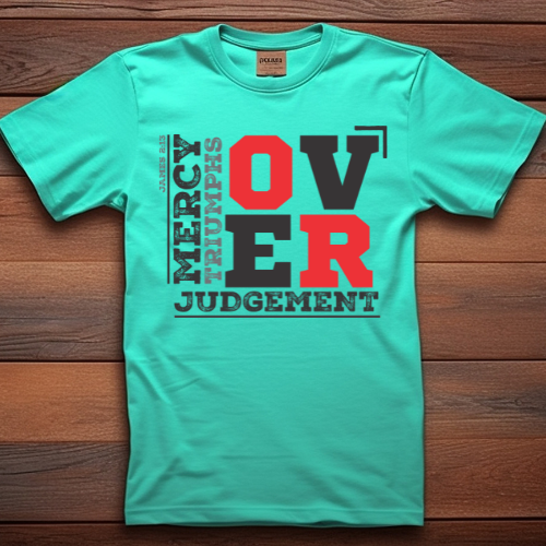 Over Judgment - Christian T-Shirt, Inspirational Apparel