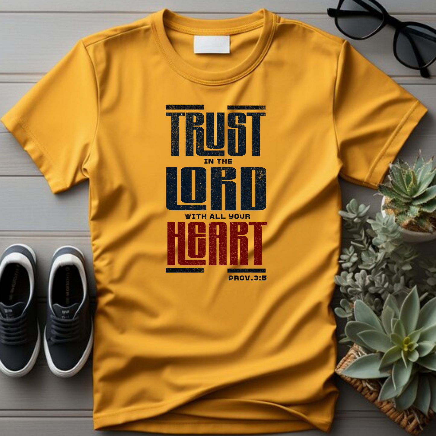 Trust in the Lord Christian T-Shirt - Biblical Faith Apparel