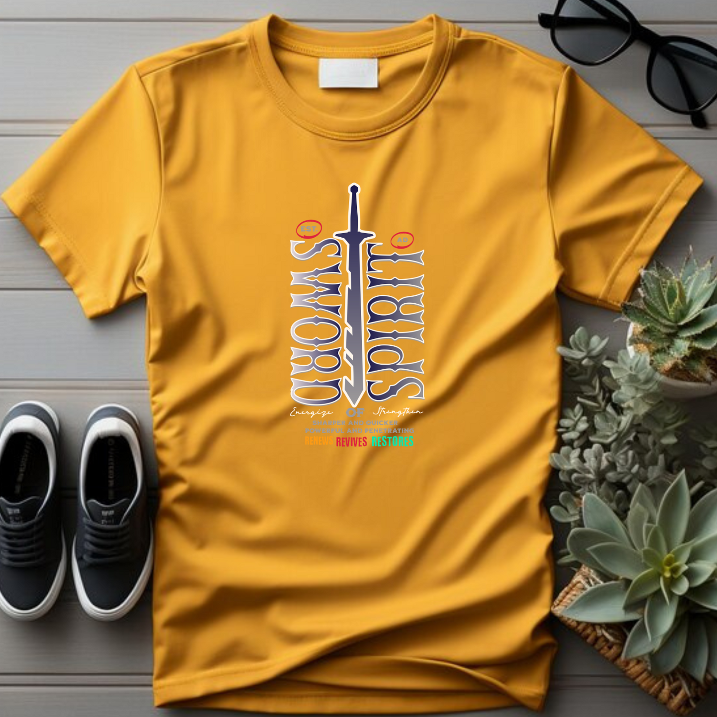 Sword of the Spirit - Biblical Christian T-Shirt for Warriors of Faith