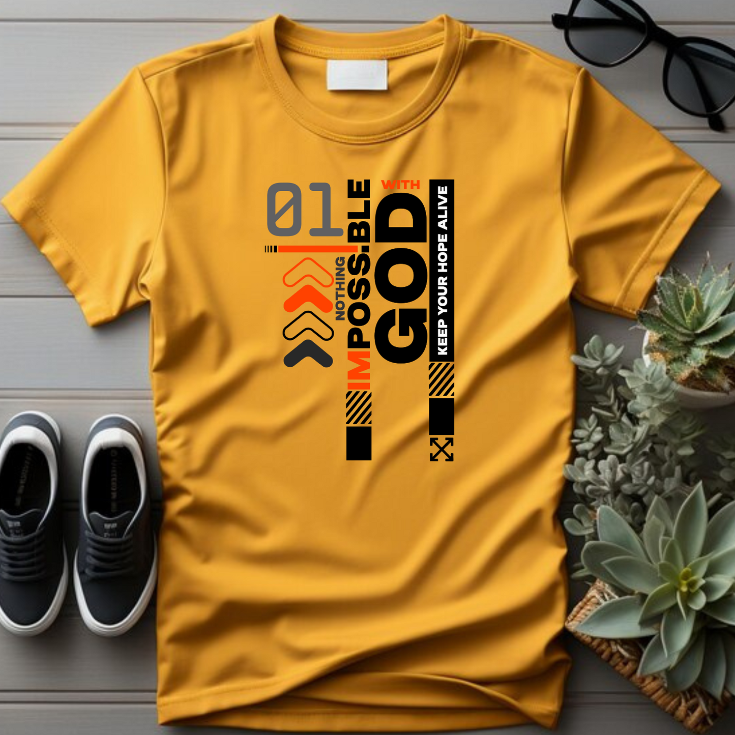 All Things Possible Christian T-Shirt - Faith Inspiration Apparel