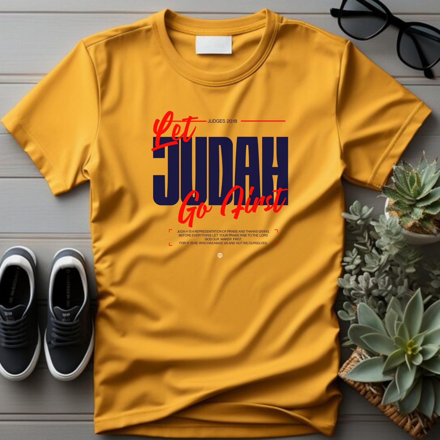 Let Judah Go First - Leadership Christian T-Shirt for Biblical Warriors