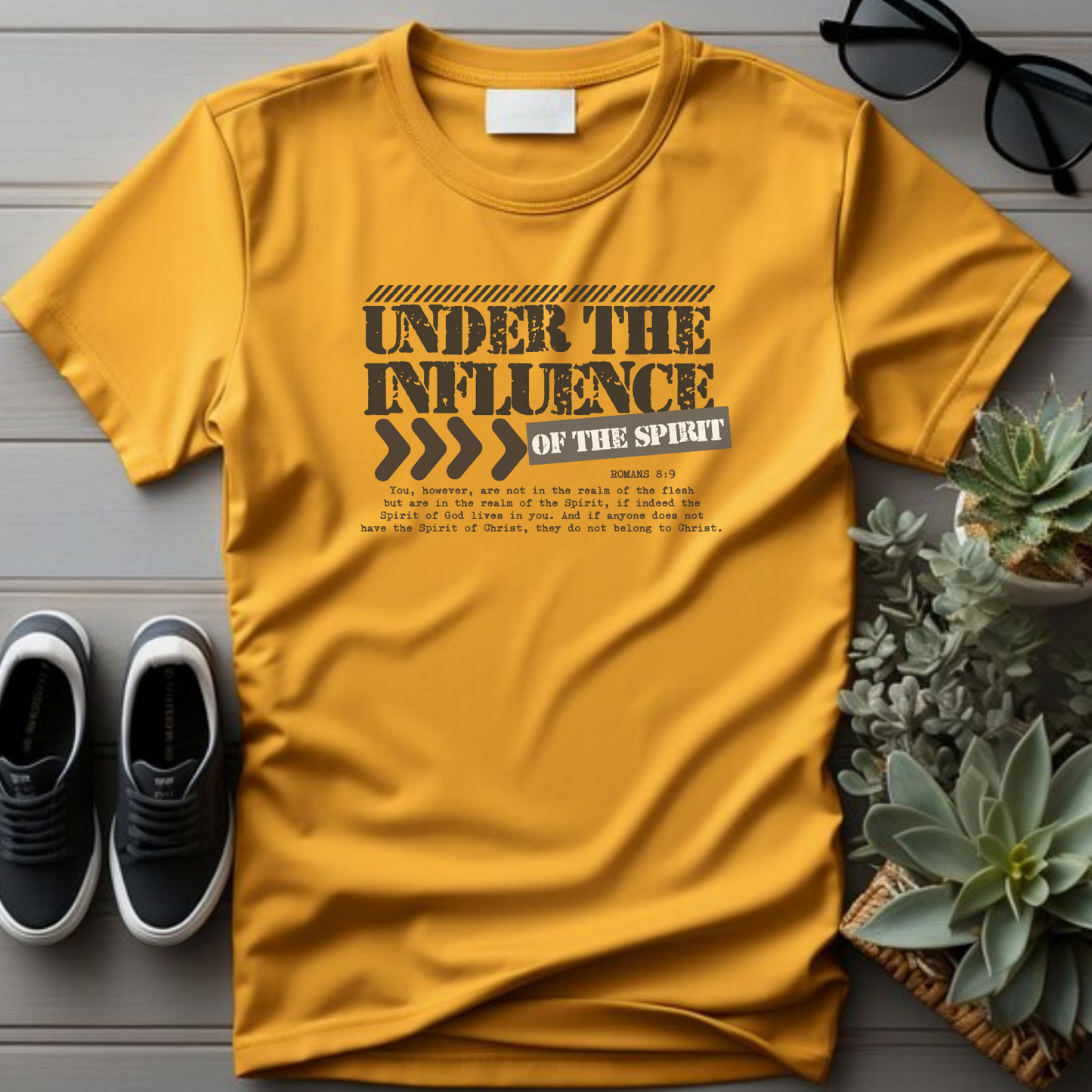 Under the Influence , Christian T Shirts , Inspirrational Apparel