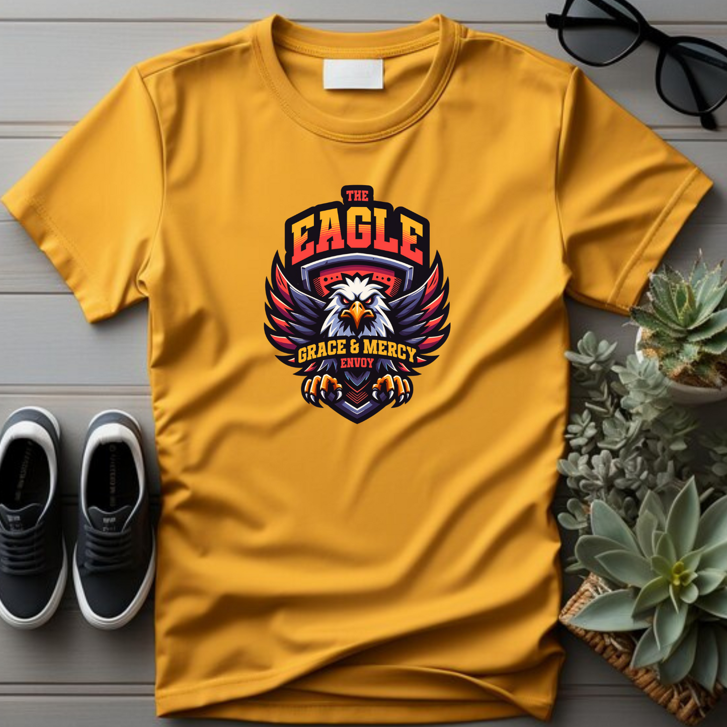 Grace & Mercy Envoy Christian T-Shirt - Faith Ambassador Apparel