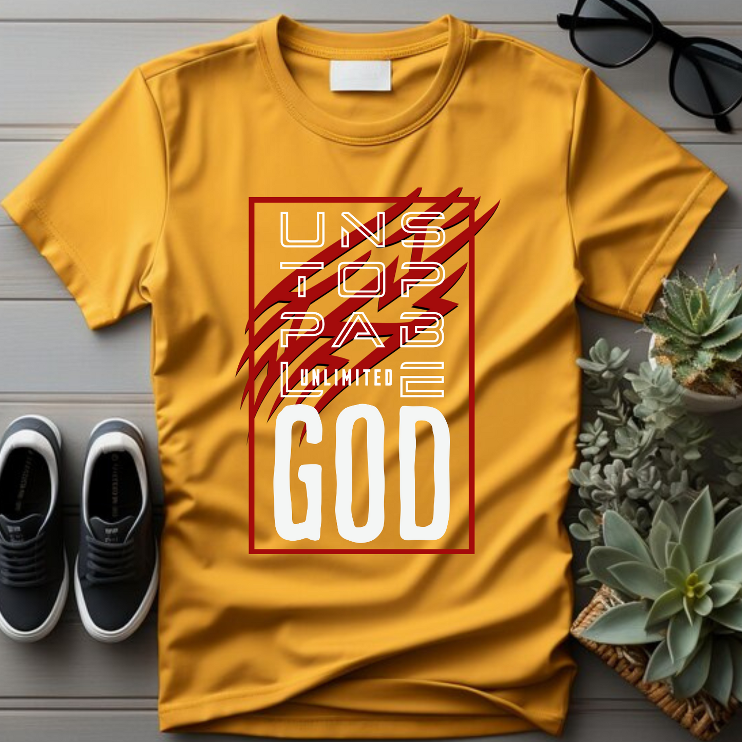 Unstoppable Christian T-Shirt - Faith Motivational Apparel