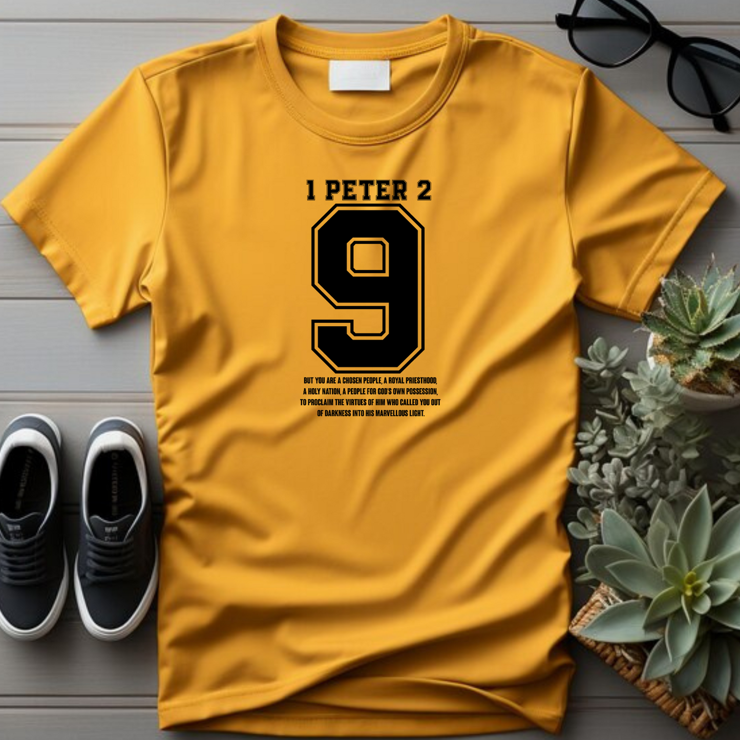 1 Peter 2:9 Christian T-Shirt - Chosen People Biblical Apparel