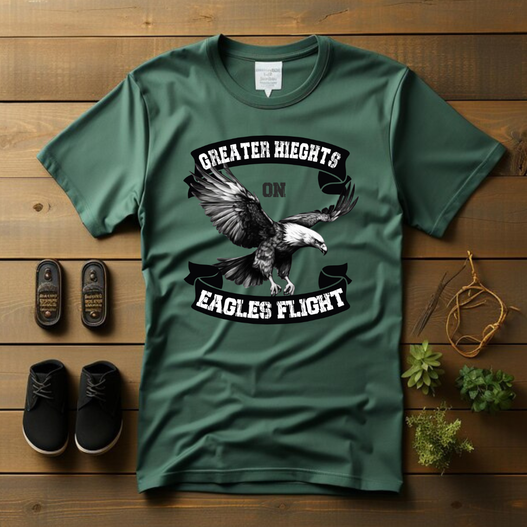 On Eagles Flight Christian T-Shirt - Soaring Faith Apparel