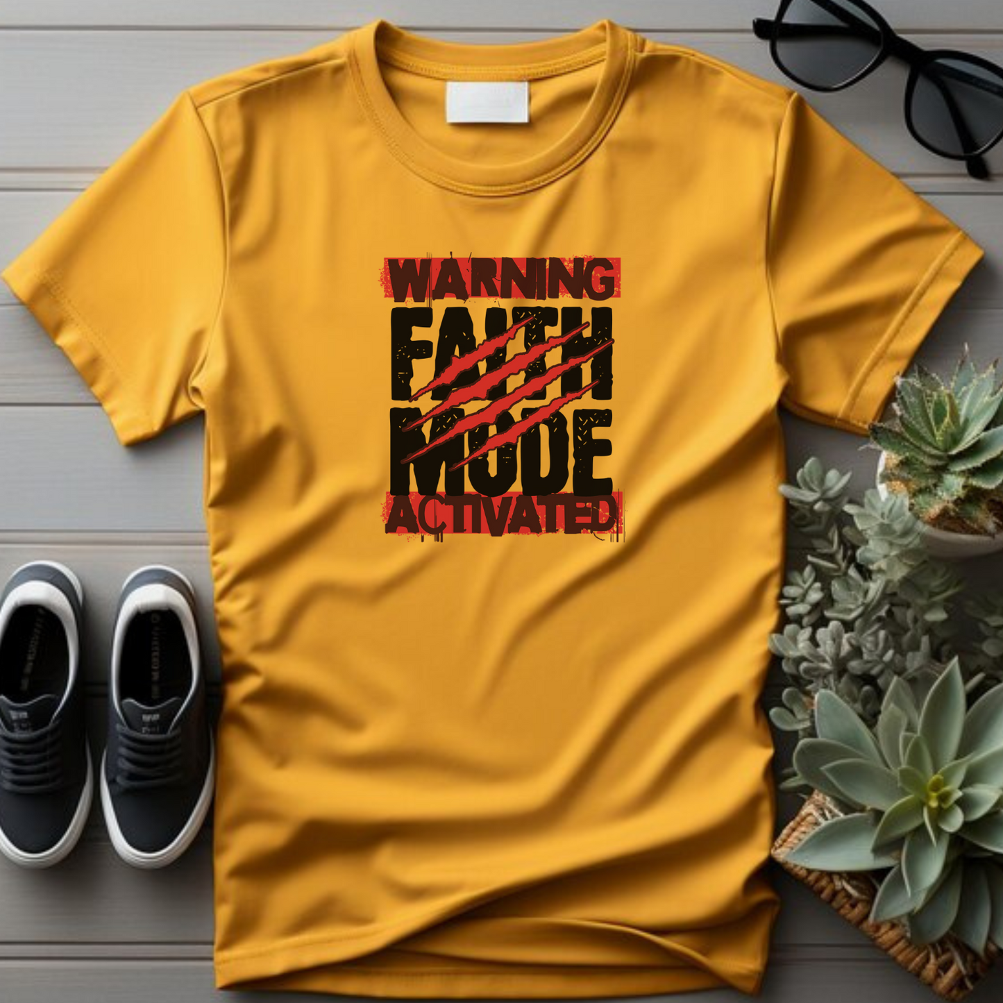 Faith Mode - Activated Christian T-Shirt for Spiritual Power