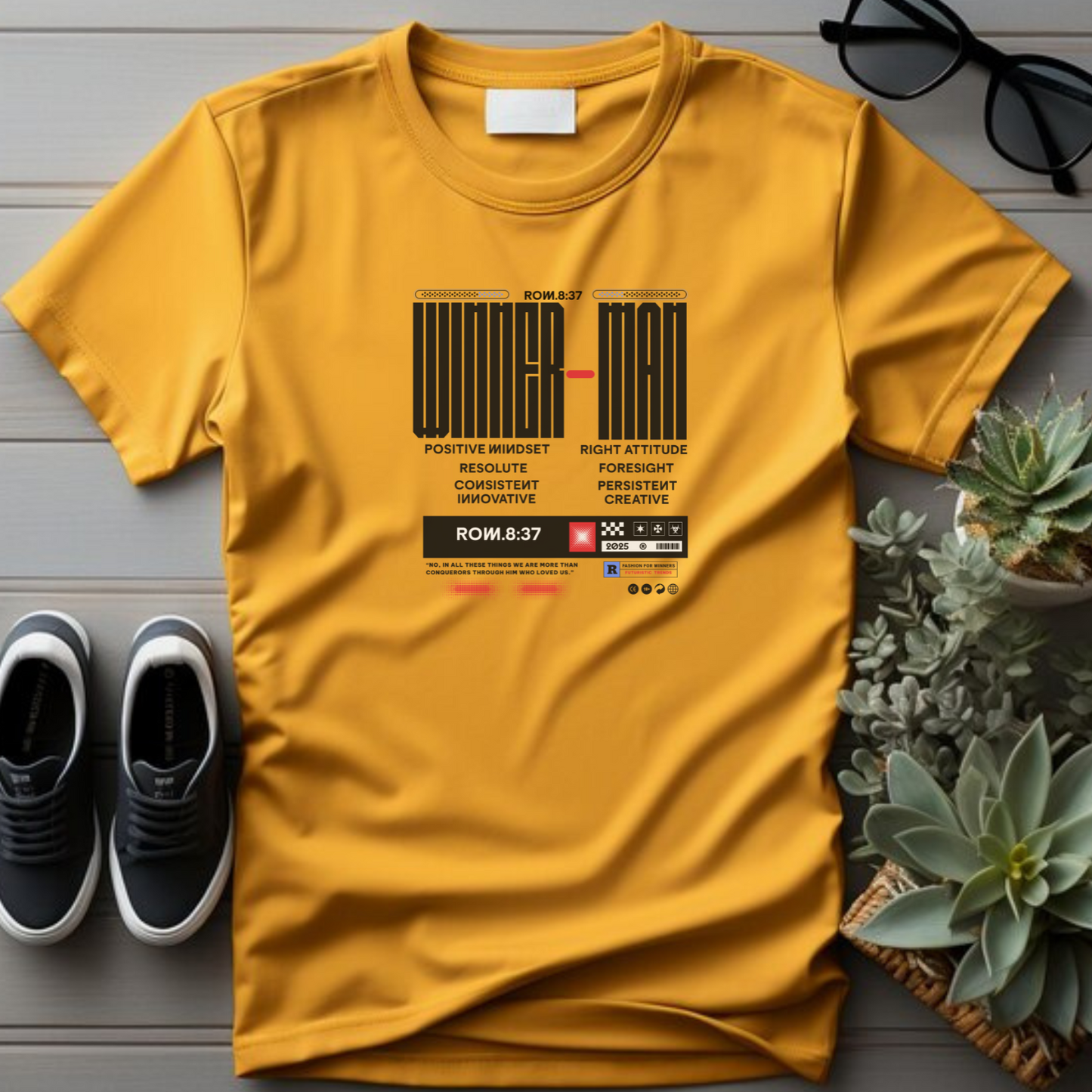 Winner Man - Victory Christian T-Shirt for Champions in Faith