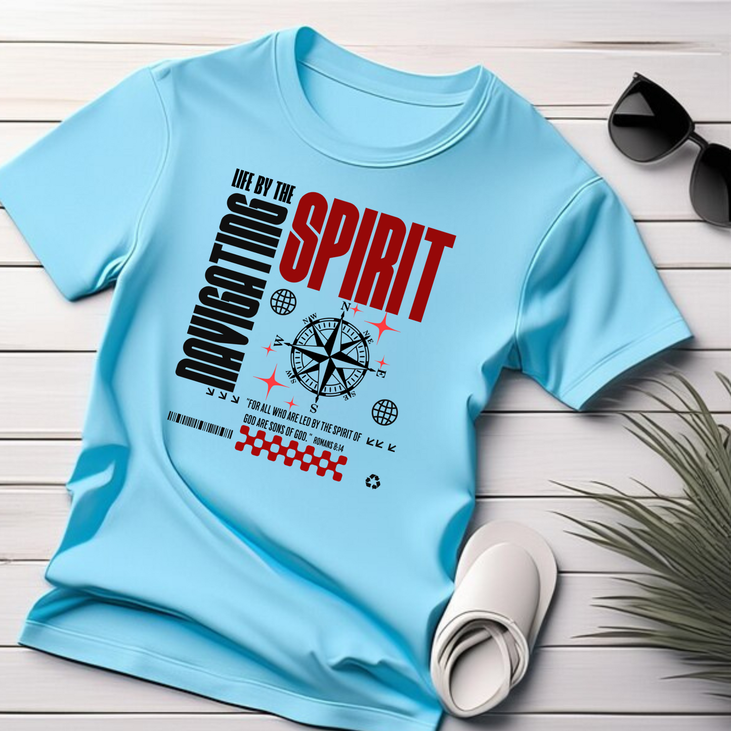 Navigate by the Spirit - Christian T-Shirt, Inspirational Apparel