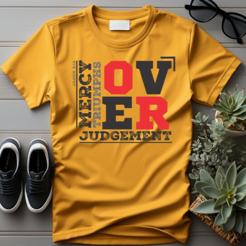 Over Judgment - Christian T-Shirt, Inspirational Apparel