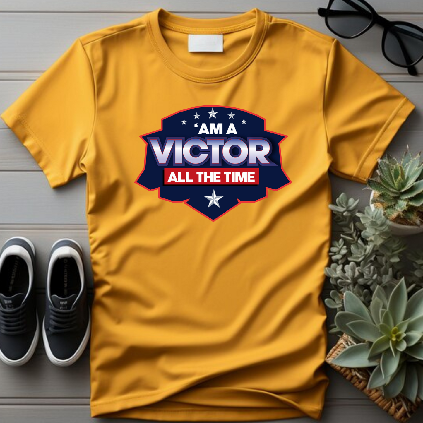 Victor All the Time - Ultimate Victory Christian T-Shirt for Unstoppable Champions