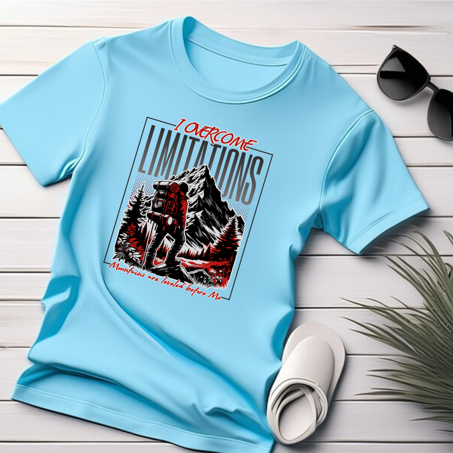 Overcome the Limits - Christian T-Shirt, Inspirational Apparel