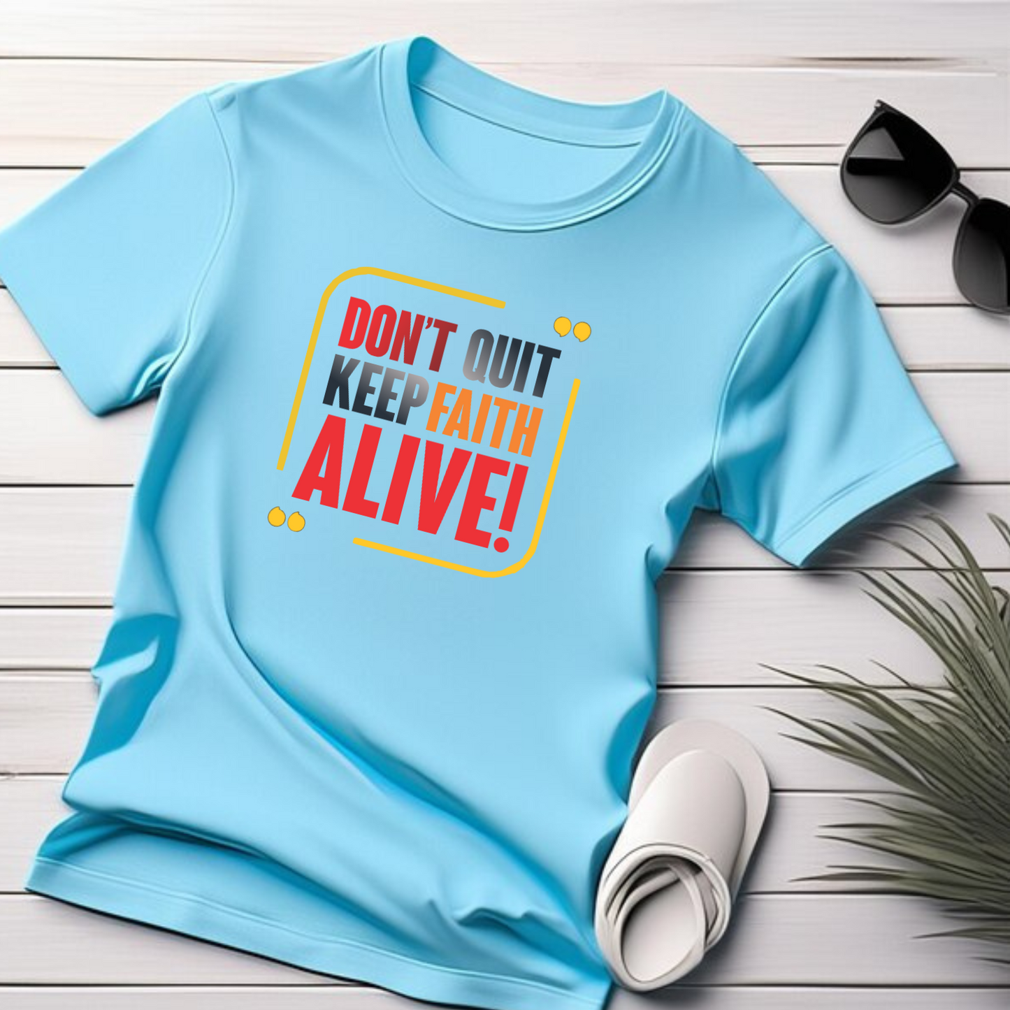 Keep Faith Alive - Ultimate Perseverance Christian T-Shirt for Enduring Warriors
