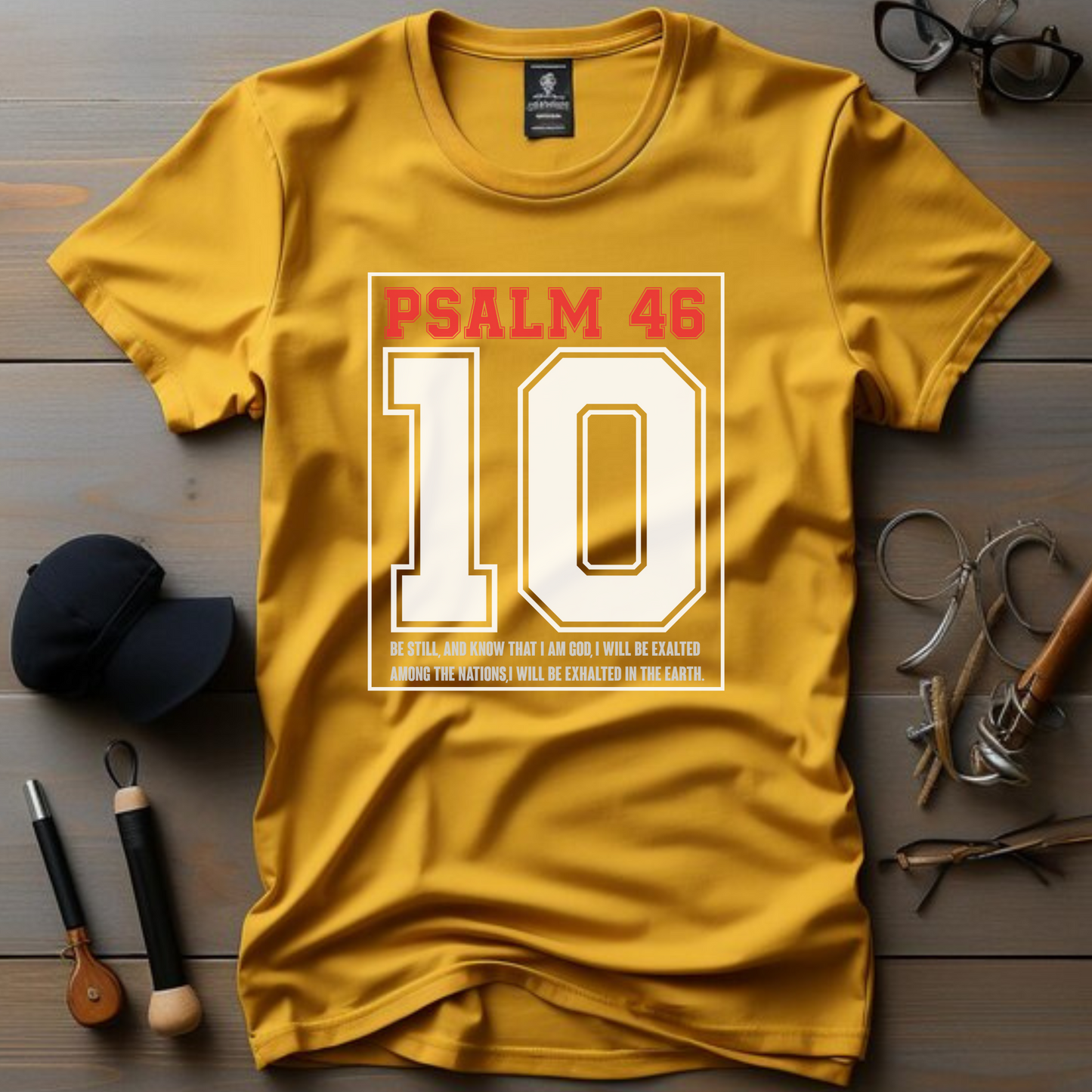 Psalm 46:10 Be Still Christian T-Shirt - Biblical Peace Apparel