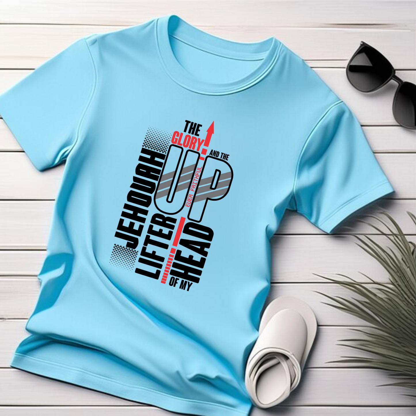 Lifter of My Head Christian T-Shirt - Psalm 3:3 Faith Apparel