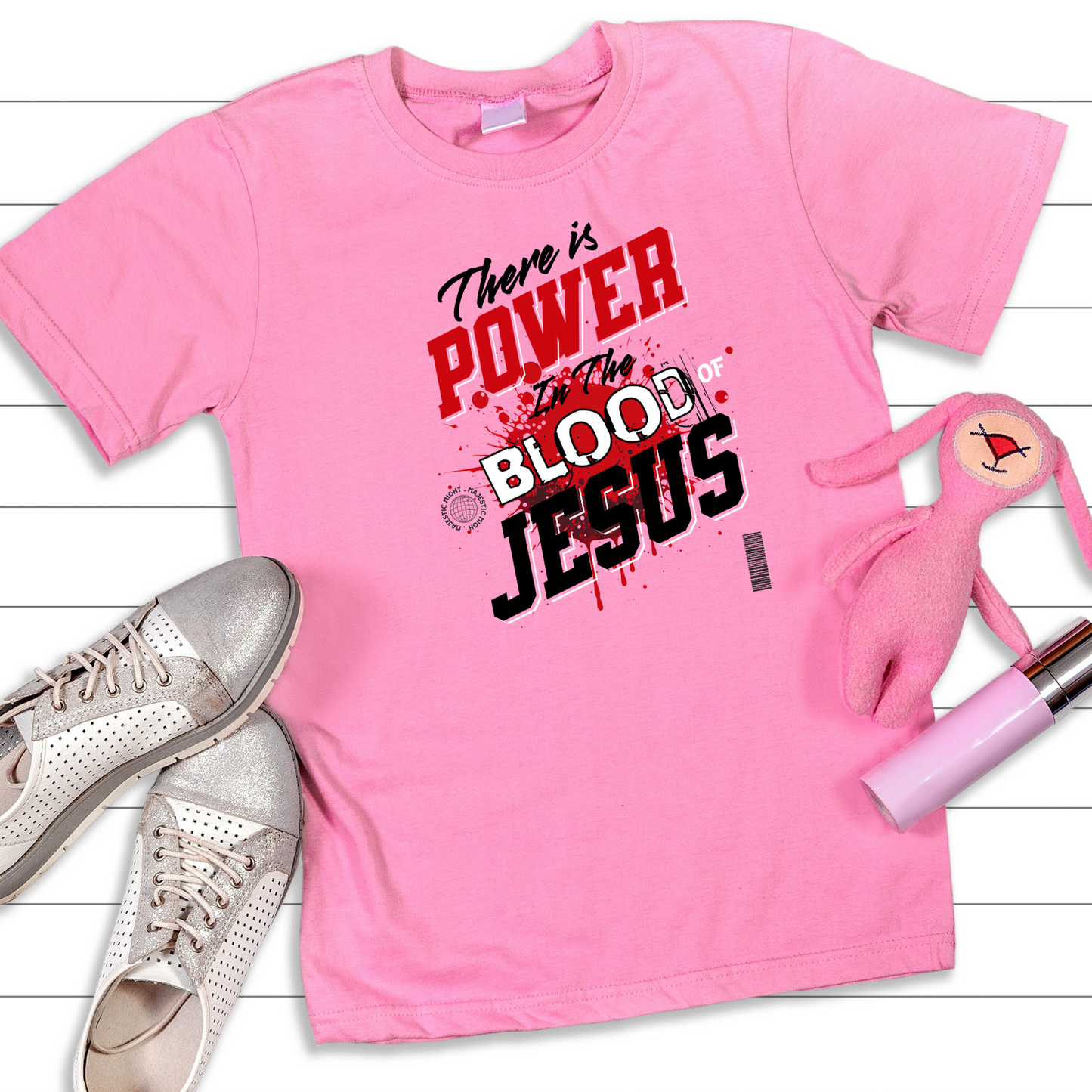 Power in the Blood, Christian T-Shirt , Inspirational Apparel