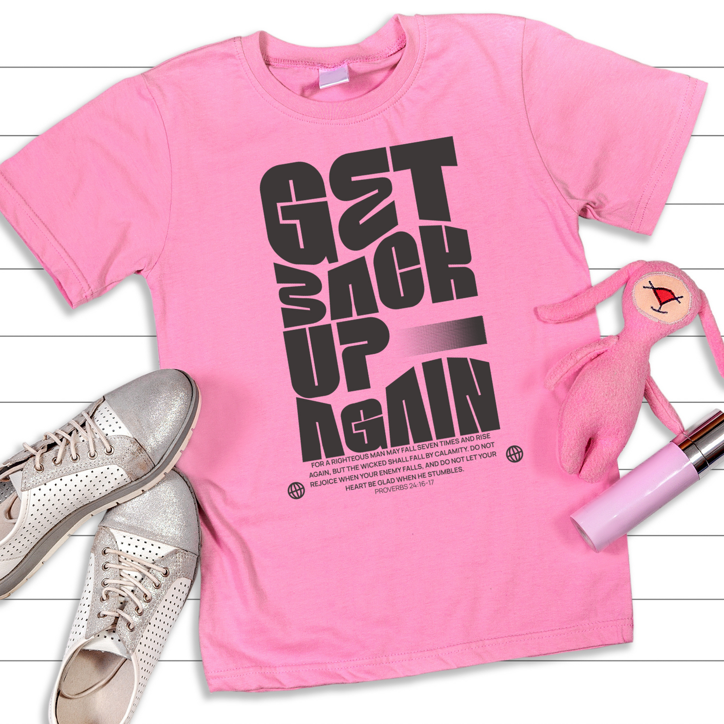 Get Back Up Again Christian T-Shirt - Resilience Faith Apparel