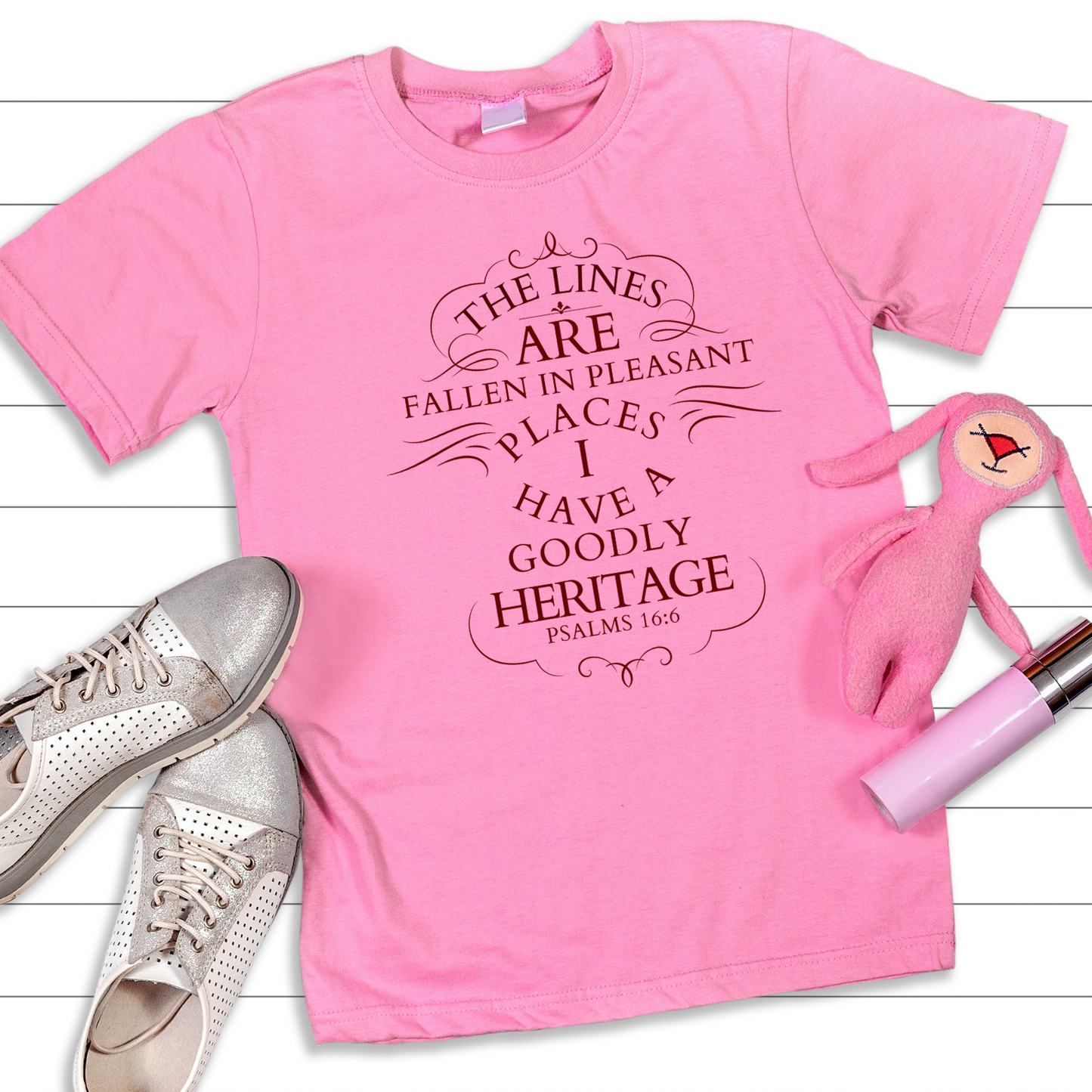 The Lines are in Pleasant Places - Ultimate Blessing Christian T-Shirt for Divine Favor