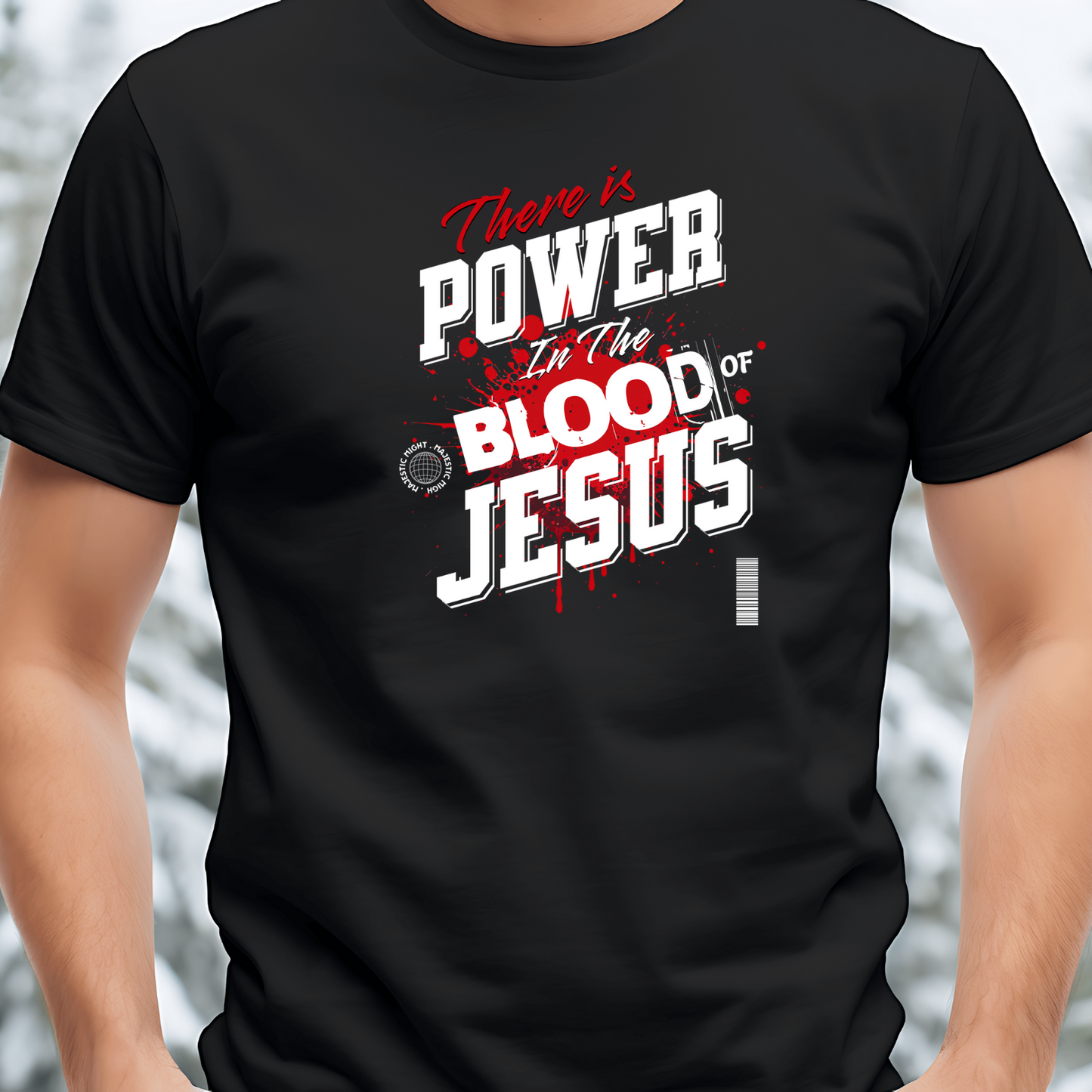 Power in the Blood, Christian T-Shirt , Inspirational Apparel