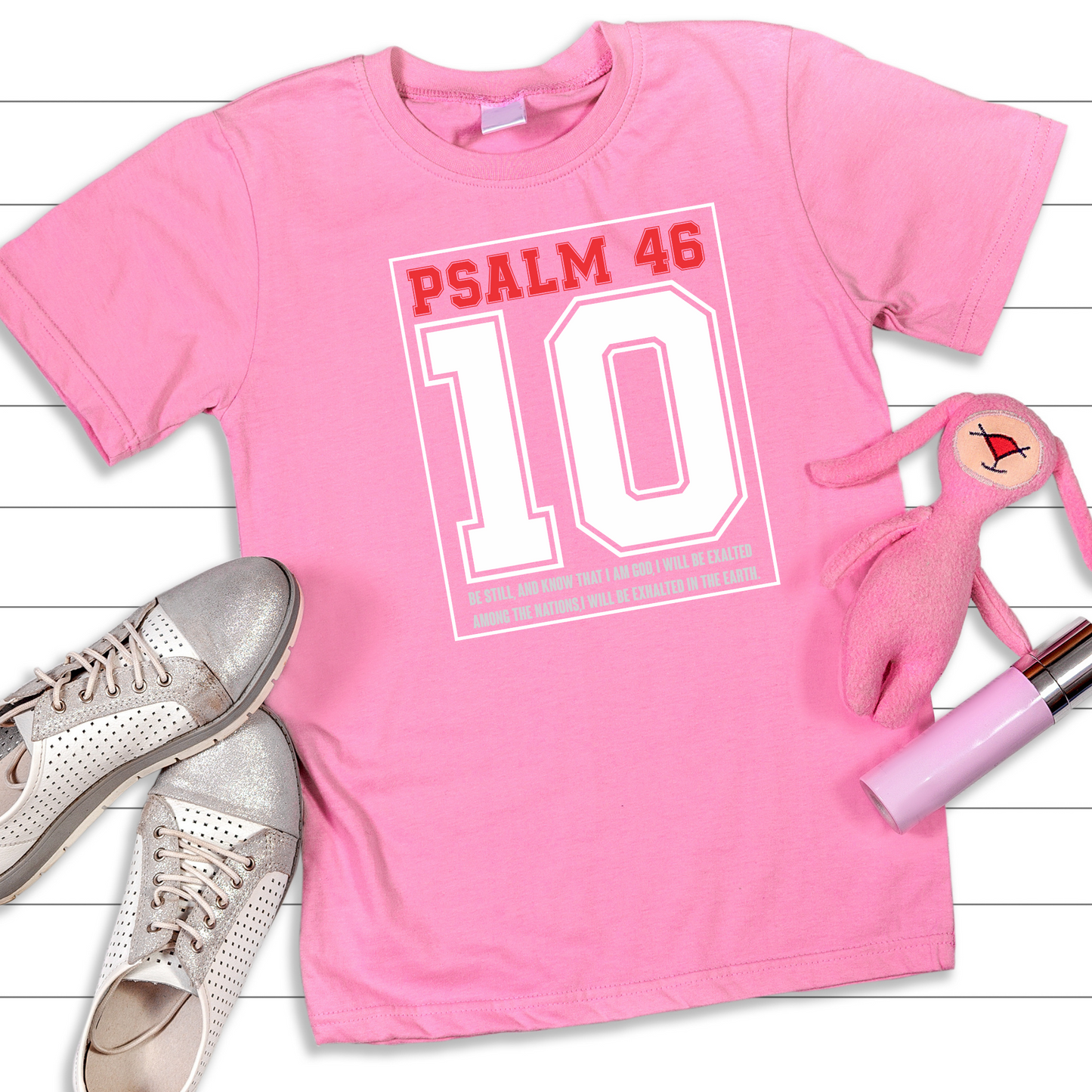 Psalm 46:10 Be Still Christian T-Shirt - Biblical Peace Apparel