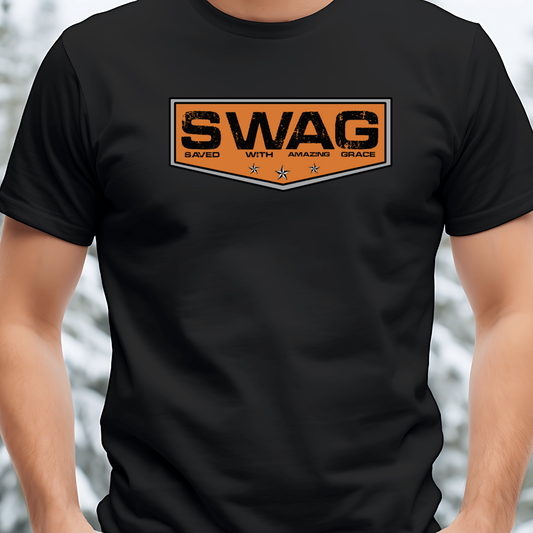 SWAG Christian T-Shirt - Saved With Amazing Grace Faith Apparel
