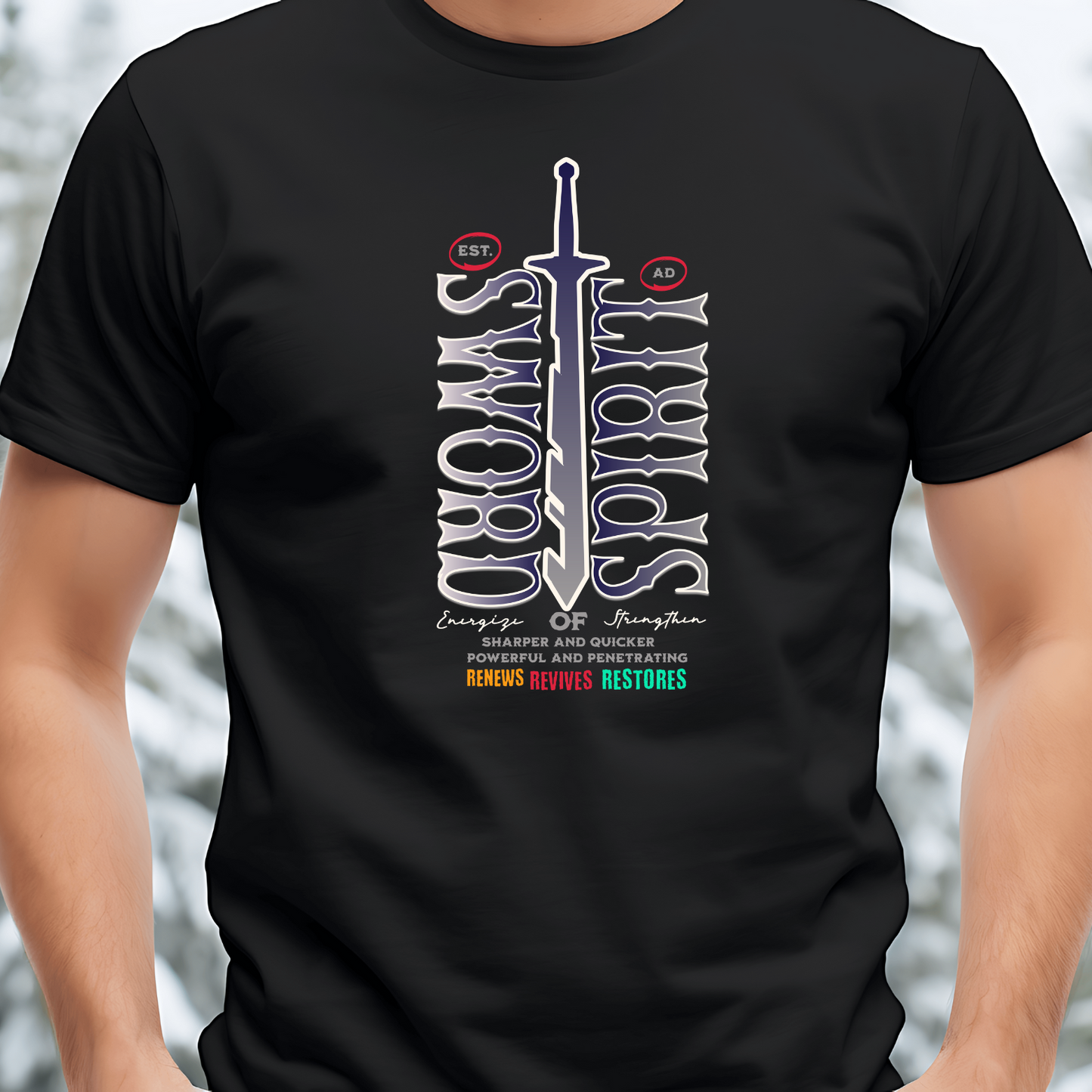 Sword of the Spirit - Biblical Christian T-Shirt for Warriors of Faith